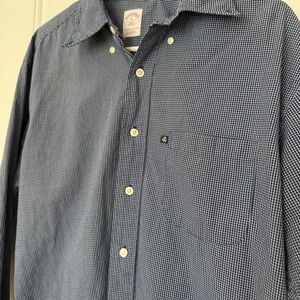 Brooks Brothers 346 Long Sleeve Button Up Shirt Men’s Medium Blue Gingham Sheep